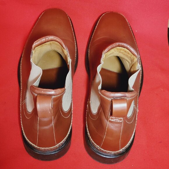 HS Trask Mens Brown Leather Chelsea Ankle  Boots Size 12M - Picture 6 of 15